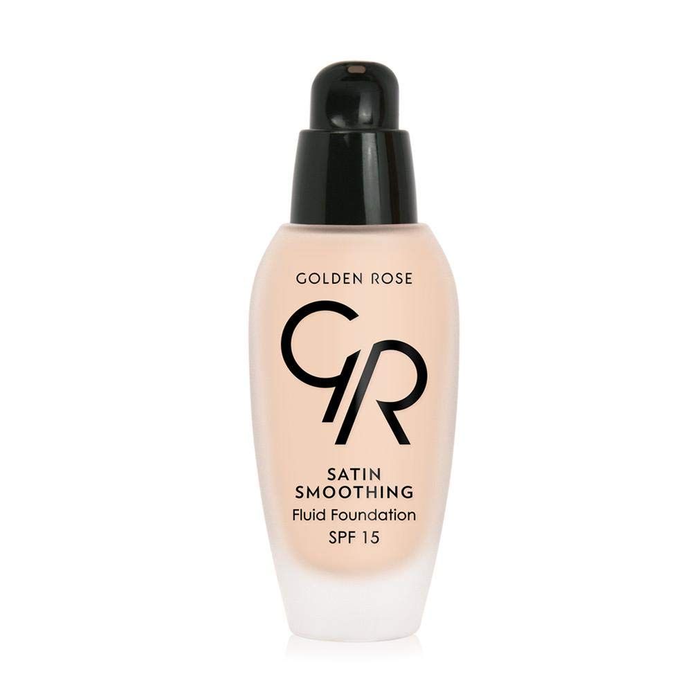 8691190114213-9.jpg کرم پودر فلوئیدی گلدن رز Golden Rose مدل Satin Smoothing رنگ 21 حجم 34 میل - تصویر 1