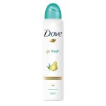 اسپری دئودورانت داو Dove زنانه مدل Go Fresh رایحه گلابی و آلوئه ورا حجم 250 میل