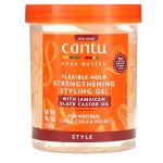 ژل مو حالت دهنده و تقویت کننده موهای فر کنتو Cantu حاوی روغن کرچک وزن 524 گرم