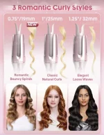 دستگاه فرکننده جادوئی مو شیگلم Sheglam مدل it-curl رنگ صورتی سایز 32mm - تصویر 4