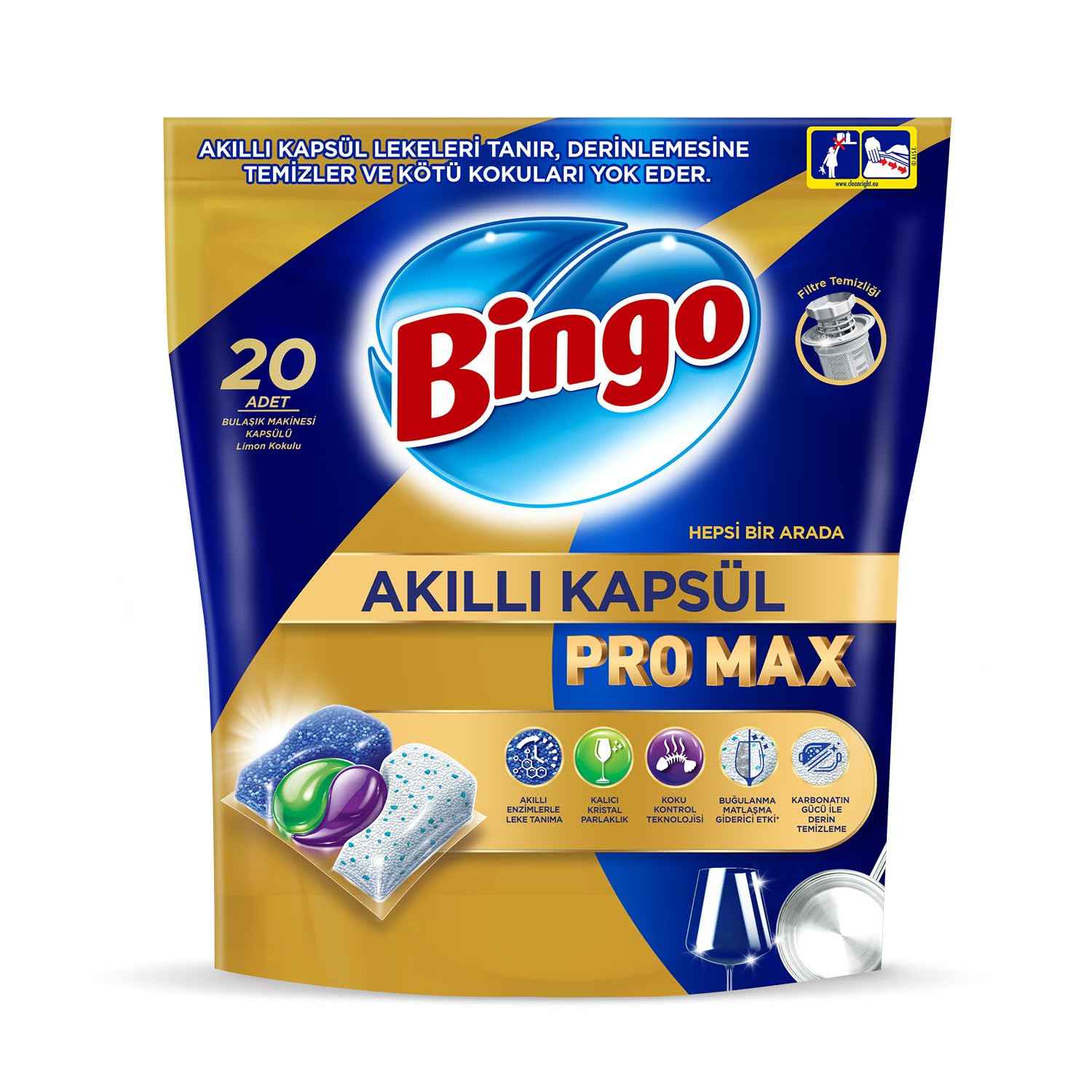 bingo-promax-20.jpg قرص ظرفشویی بینگو Bingo مدل Pro Max بسته 20 عددی - تصویر 1
