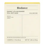 ماسک ورقه‌ ای ضد لک و ضد جوش نیاسینامید بایودنس Biodance بسته 4 عددی