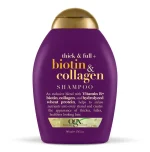 شامپو او جی ایکس OGX مدل Thick and Full + Biotin and Collagen حجم 385 میل