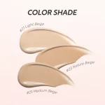کوشن الروئل Elroel مدل Blending Compact Cushion رنگ 25M Medium Beige - تصویر 4