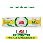 دستمال مرطوب مخصوص تی فیری Fairy قابل شستشو رایحه لیمو بسته 50 عددی