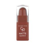 رژ لب جامد و مات مینی گلدن رز Golden Rose سری Matte Lipstick شماره 16