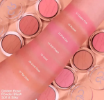 رژ گونه پودری گلدن رز مدل Powder Blush Soft And Silki رنگ Coral Rose شماره 08 - تصویر 2