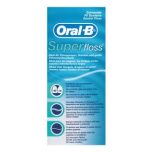 نخ دندان اورال بی Oral-B اورتودنسی مدل Super Floss حاوی 50 قطعه نخ دندان آماده