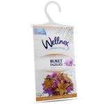 پودر خوشبو کننده ولناکس Wellnax کمد لباس و رخت خواب اسانس دسته گل وزن 21 گرم
