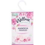 پودر خوشبو کننده ولناکس Wellnax کمد لباس و رخت خواب اسانس گل مانولیا وزن 21 گرم