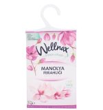 پودر خوشبو کننده ولناکس Wellnax کمد لباس و رخت خواب اسانس گل مانولیا وزن 21 گرم
